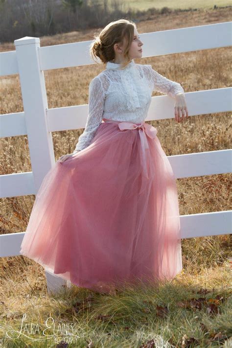 Long Tutu Rose Pink Tulle skirt – maidenlaneboutique