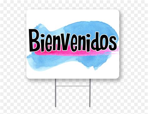 Bienvenidos Inch Sign With Display Options - Graphic Design, HD Png ...