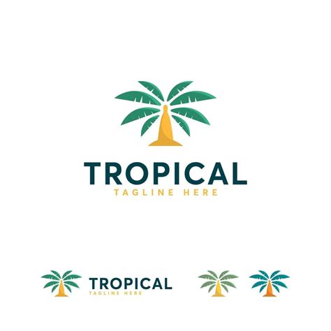 Tropical logo designs vector, Palm Tree logo symbol 2064342 Vector Art at Vecteezy