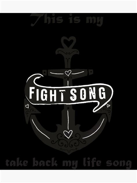 "Fight Song" Poster for Sale by gslawrence | Redbubble