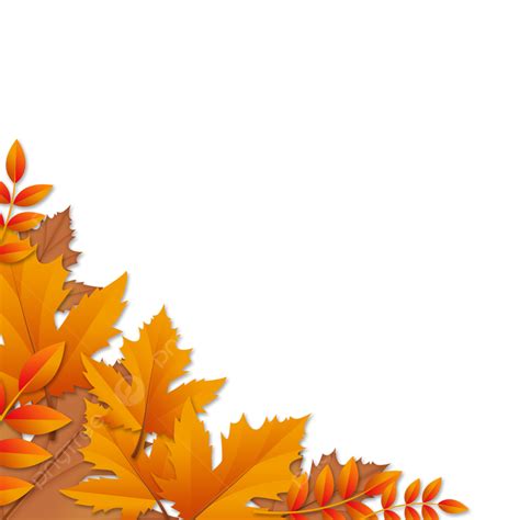 Autumn Maple Leaf Shape Element Fall Border, Autumn, Leaf, Border PNG Transparent Clipart Image ...
