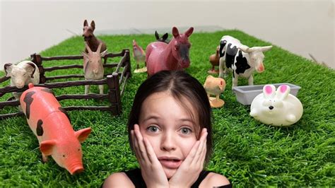 LEARN FARM ANIMAL NAMES AND FACTS WITH FUN CHILDREN'S TOYS| BEST LEARN ANIMAL NAMES. - YouTube