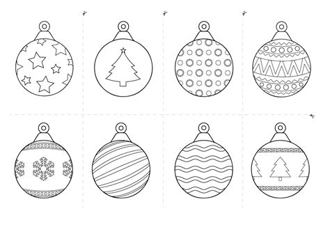 printable christmas baubles | Christmas ornament template, Christmas ...