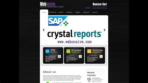 SAP Crystal Reports Tutorial 3 of 5 - YouTube