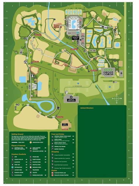 Empty Australia Zoo Map - ZooChat