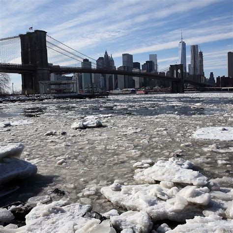 Winter Has Claimed the Brooklyn Bridge Flags