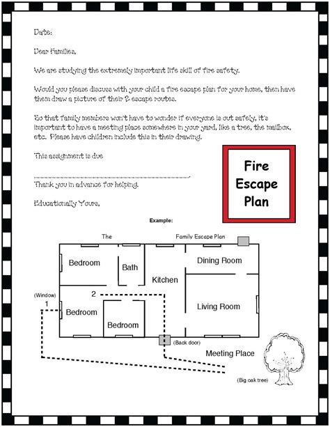 Fire Safety Plan - Classroom Freebies