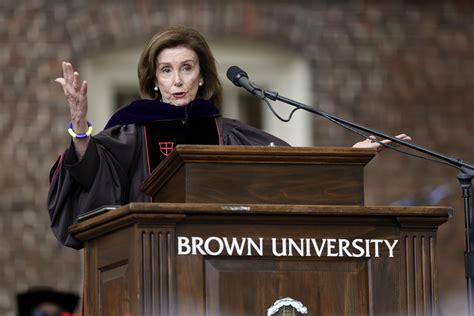 Nancy Pelosi tells Brown graduates: ‘Hold on to your hope’ | AP News