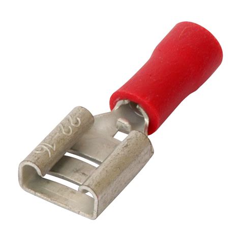 Spade Type Connector Female 1.5mm Red | Toolstation