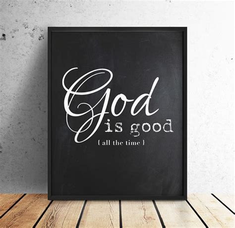 God is Good Scripture Art Bible Verse Inspirational Quote | Etsy