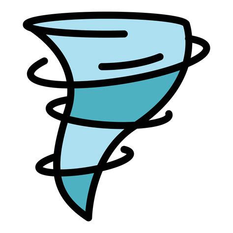 Funnel tornado icon color outline vector 15067132 Vector Art at Vecteezy