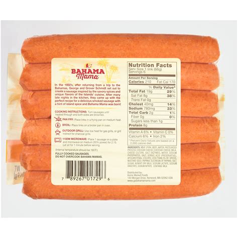 Bahama Mama German Smoked Sausage, 14 Oz Meijer, 58% OFF