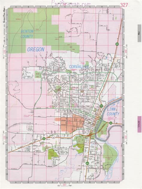 Corvallis oregon Street Map | secretmuseum
