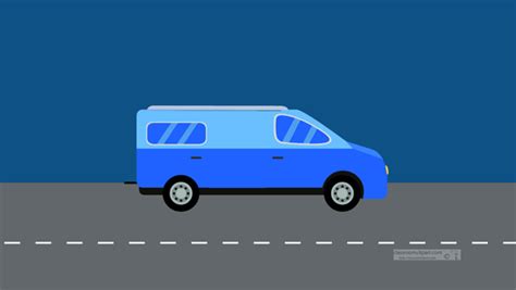 Transportation Clipart - pop-top-camper-van-animated-clipart-crca - Classroom Clipart