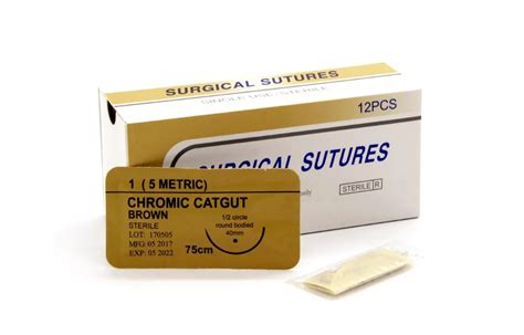 China Hot Sale Medical Sterile Chromic Catgut Surgical Suture With ...