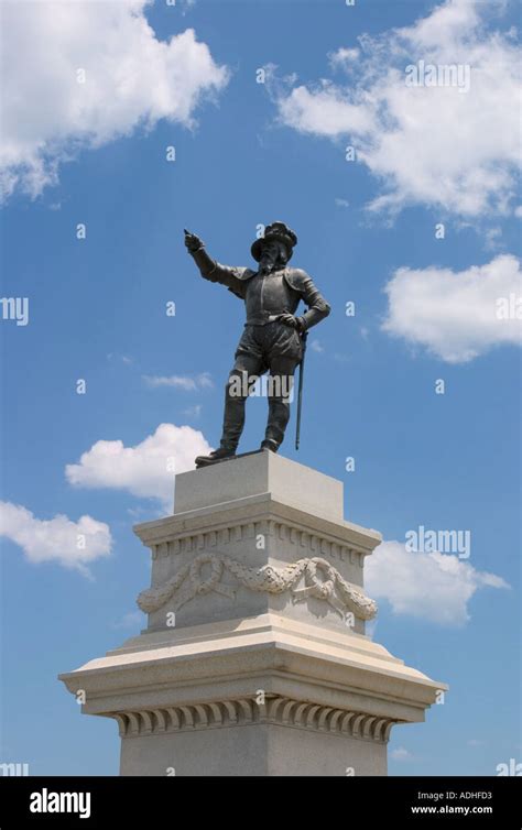 Juan Ponce de Leon statue St Augustine Florida USA Stock Photo - Alamy