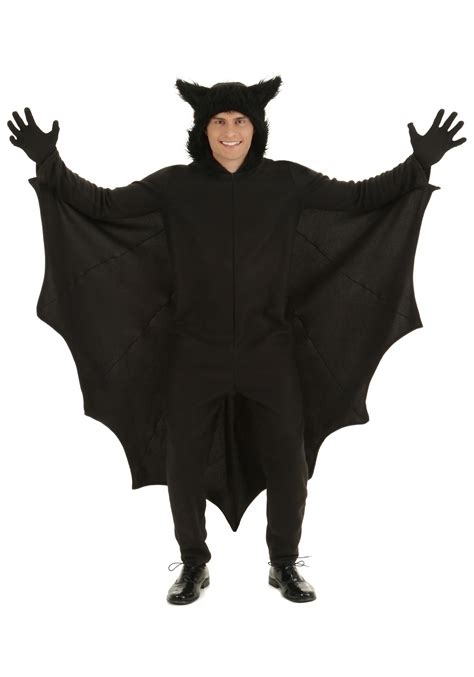 Plus Size Fleece Bat Costume for Adults