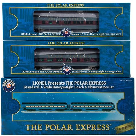 Passenger Cars Lionel The Polar Express Streamliner Passenger Car 2 Pack Hobbies Trains ...