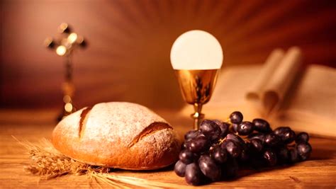 Holy Communion Bread Wine Stock Footage Video (100% Royalty-free ...