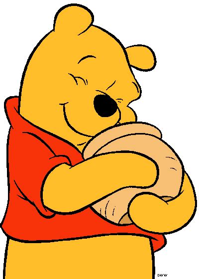 Winnie yawning, stretching Winnie hugging honey pot Winnie the Pooh ...