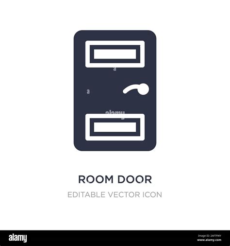 room door icon on white background. Simple element illustration from Miscellaneous concept. room ...