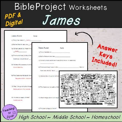 James Bible Book Summary Overview Activity - Classful