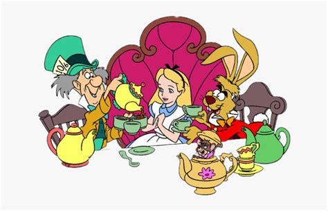 Clip Art Alice In Wonderland Tea Party - Disney Alice In Wonderland Png, Transparent Png - kindpng