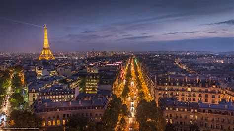 Download wallpaper Paris, city, night, lights free desktop wallpaper in the resolution 5809x3268 ...