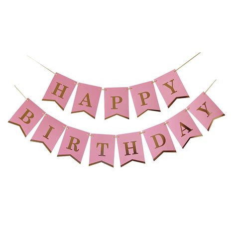 PARTY HAPPY BIRTHDAY BANNER 1/1 PINK UNL-1396 | Univerzal