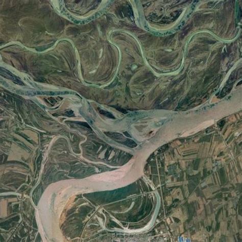 Mouth of the Songhua River in Tongjiang, China (Bing Maps)