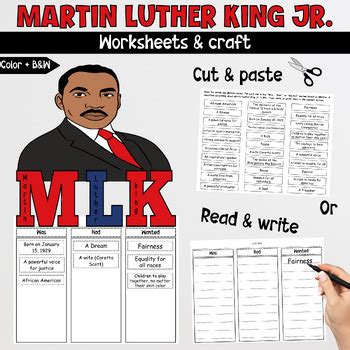 Martin Luther king jr Biography Sort: was, had, wanted & MLK craft ...