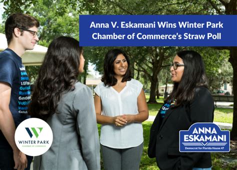 Anna V. Eskamani Wins Winter Park Chamber of Commerce’s Straw Poll ...