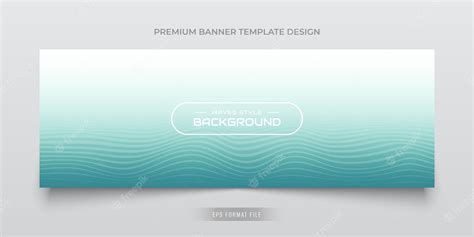 Premium Vector | Soft blue banner waves style design background