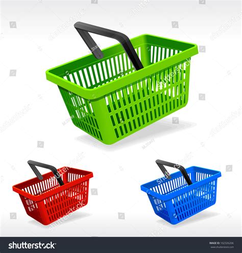 Vector Shopping Basket Stock Vector (Royalty Free) 102326206 | Shutterstock