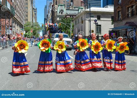 Participants in Traditional Filipino Outfits Marching in the Streets of ...