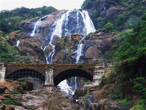 Dudhsagar Falls the highest waterfall in india and Close to nature