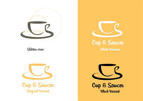"Cup and Saucer" Restaurant Logo Mockup design on Behance