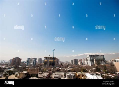 Santiago skyline at Ñuñoa, Chile Stock Photo - Alamy