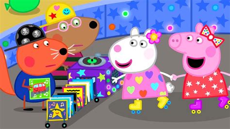 Peppa Pig Goes To The Roller Disco | Kids TV And Stories - YouTube