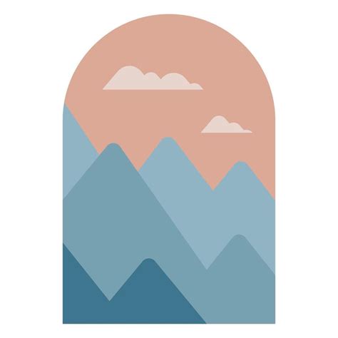 Geometric Mountains Landscape 20317420 Vector Art at Vecteezy