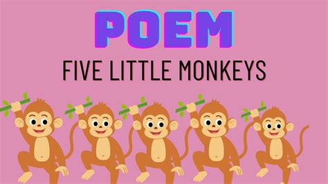 Five Little Monkeys Jumping on the Bed | English poem | Kids poem - YouTube
