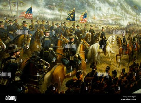 The Battle of Lookout Mountain painting by James Walker Stock Photo - Alamy