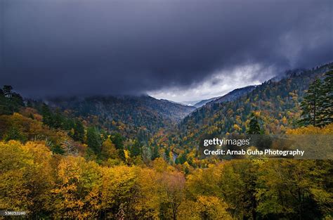 The Great Smoky Mountain Fall Colors High-Res Stock Photo - Getty Images