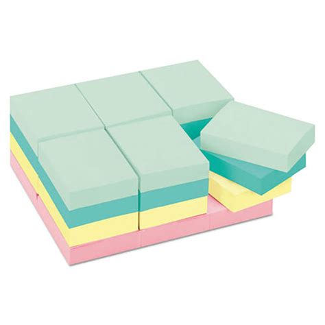 Small Post It Notes, Pack of 2400 Notes, Pastel Colors - 1-3/8 x 1 7/8