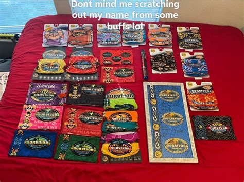 My survivor buff collection so far :,) : r/survivor