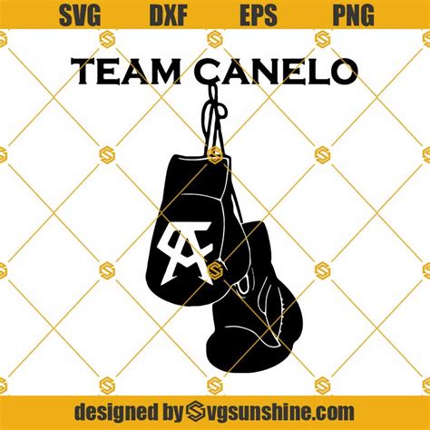 Team Canelo SVG, Canelo Logo Boxing Gloves SVG