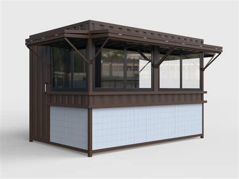 Simple Outdoor Kiosk Design Food Booth Used For Outside