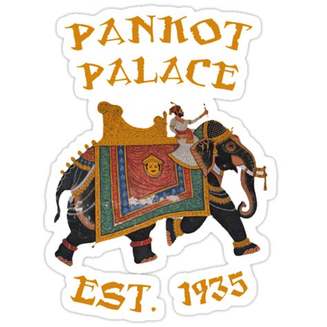 "Pankot Palace / Indiana Jones T-Shirt" Stickers by Jimardee | Redbubble