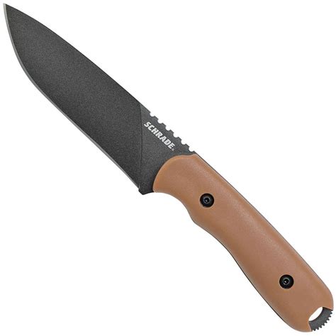 Schrade Frontier Full Tang Plain Edge Fixed Blade Knife | Camouflage.ca