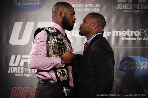 UFC 145: Jon Jones Vs. Rashad Evans Stare Down Photo And Pre-Fight Press Conference Gallery ...